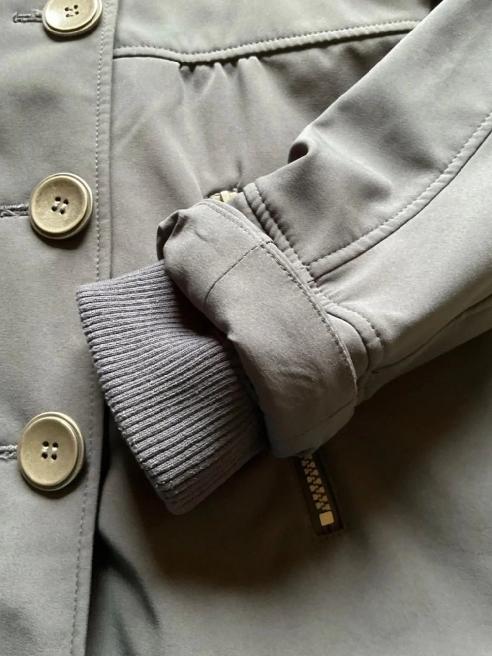 PrAna Martina Jacket Coat Gray Medium Soft Shell - Picture 5 of 11
